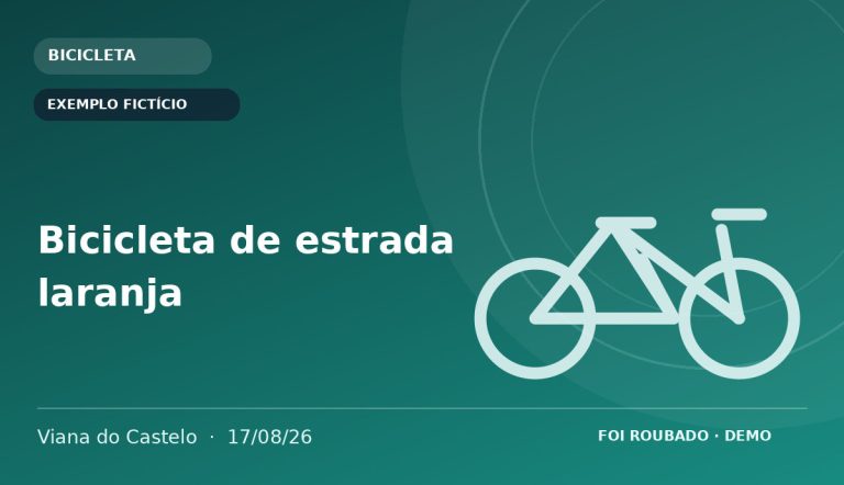 Imagem fornecida para o anúncio Bicicleta de estrada laranja — EXEMPLO FICTÍCIO