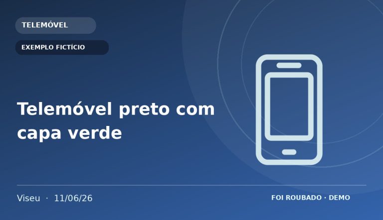 Imagem fornecida para o anúncio Telemóvel preto com capa verde — EXEMPLO FICTÍCIO