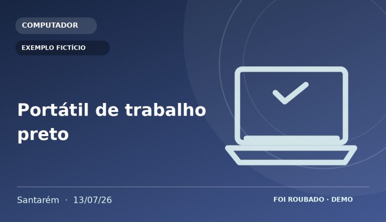Imagem fornecida para o anúncio Portátil de trabalho preto — EXEMPLO FICTÍCIO
