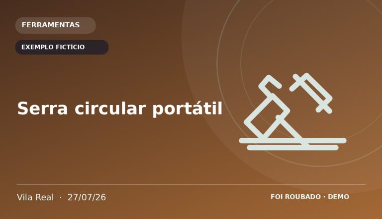 Imagem fornecida para o anúncio Serra circular portátil — EXEMPLO FICTÍCIO